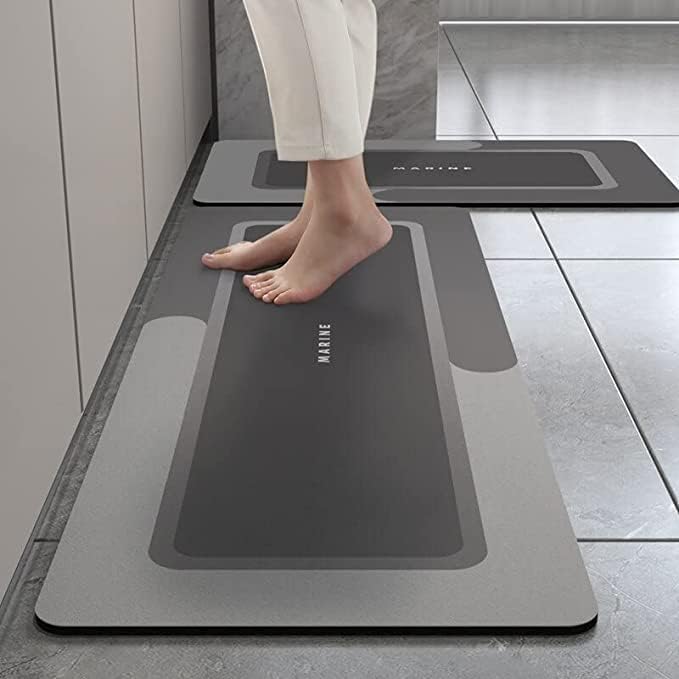 2 Piece Kitchen Mat, Waterproof Memory Foam Kitchen Rugs, Standing Desk Mat Floor Mat